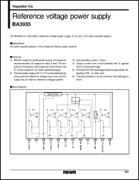 BA3935 datasheet: Reference voltage power supply BA3935