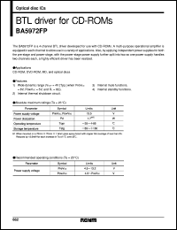 BA5972FP datasheet: BTL driver for CD-ROM BA5972FP