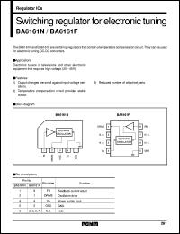 BA6161N datasheet: Switching regulator for electronic tuning BA6161N