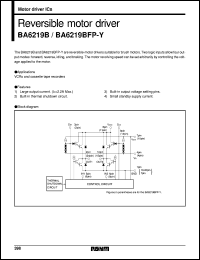 BA6219BFP-Y datasheet: Reversible motor driver BA6219BFP-Y