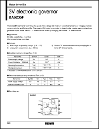 BA6235F datasheet: 3V electronic govemor BA6235F