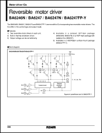 BA6247N datasheet: Reversible motor driver BA6247N