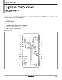 BA6463FP-Y datasheet: 3-phase motor driver BA6463FP-Y
