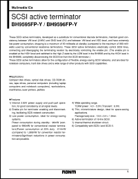 BH9595FP-Y datasheet: SCSI active terminator BH9595FP-Y