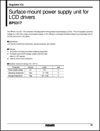 BP5317 datasheet: Surface-mount power supply unit for LCD drives BP5317