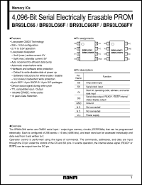 BR93LC66 datasheet: 4096 bit serial EEPROM BR93LC66