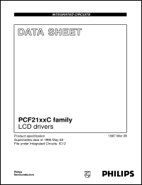 PCF2110CU/10/F1 datasheet: LCD drivers PCF2110CU/10/F1