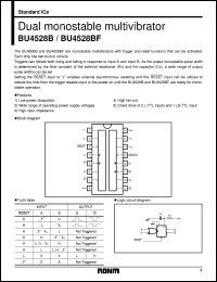 BU4528BF datasheet: Dual monostable multivibrator BU4528BF