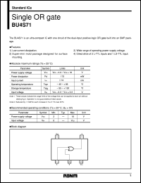 BU4S71 datasheet: Single OR gate BU4S71