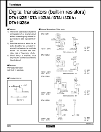 DTA113ZKA datasheet: Digital PNP transistor (with resistor) DTA113ZKA