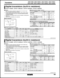 DTA114WSA datasheet: Digital PNP transistor (with resistors) DTA114WSA