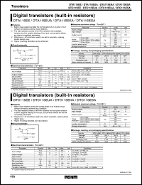 DTA115EUA datasheet: Digital PNP transistor (with resistors) DTA115EUA