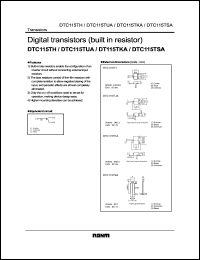DTC115TH datasheet: Digital NPN transistor (with resistor) DTC115TH