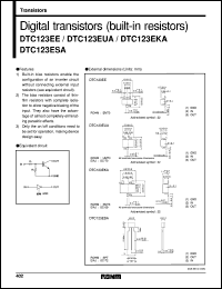 DTC123EUA datasheet: Digital NPN transistor (with resistors) DTC123EUA