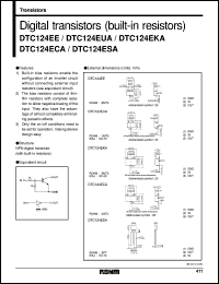 DTC124ESA datasheet: Digital NPN transistor (with resistors) DTC124ESA