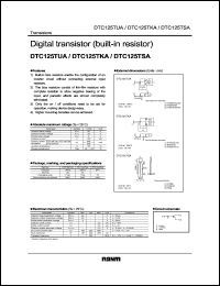 DTC125TUA datasheet: Digital NPN transistor (with resistors) DTC125TUA