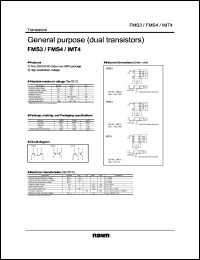 FMS4 datasheet: Dual transistor, general purpose FMS4