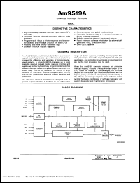 Am9519ADCB datasheet: Universal interrupt controller Am9519ADCB