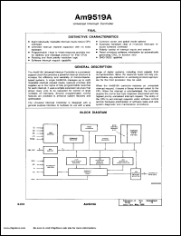 Am9519A-1DCB datasheet: Universal interrupt controller Am9519A-1DCB