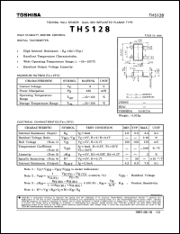 THS1268 datasheet: GaAs ion implanted planar type hall sensor digital tachometer, high stability motor control THS1268