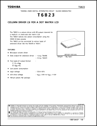 T6B23 datasheet: Column driver LSI for a DOT matrix LCD T6B23