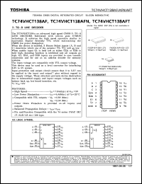 TC74VHCT138AF datasheet: 3 to 8 line decoder TC74VHCT138AF