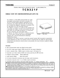 TC9321F datasheet: Single chip DTS microcontroller (DTS-10) TC9321F