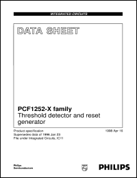 PCF1252-1P/F4 datasheet: Threshold detector and reset generator PCF1252-1P/F4