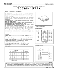 TC7MH157FK datasheet: Quad 2-channel multiplexer TC7MH157FK