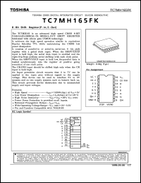 TC7MH165FK datasheet: 8 bit shift register TC7MH165FK