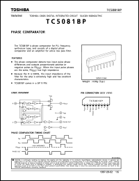TC5081BP datasheet: Phase comparator TC5081BP