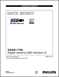SAA8117HL/C2 datasheet: Digital camera USB interface IC SAA8117HL/C2