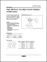 LB-402VF datasheet: High efficiency, two-digit numeric display LB-402VF