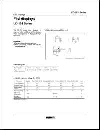 LD-101DU datasheet: Flat display LD-101DU