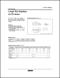 LD-701VR datasheet: Large flat display LD-701VR
