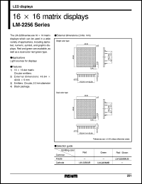 LM-2256UB datasheet: 16x16 matrix display LM-2256UB