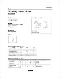 RB400D datasheet: Schottky barrier diode RB400D