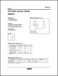 RB491D datasheet: Schottky barrier diode RB491D