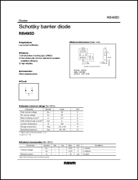 RB495D datasheet: Schottky barrier diode RB495D