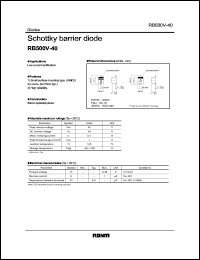 RB500V-40 datasheet: Schottky barrier diode RB500V-40
