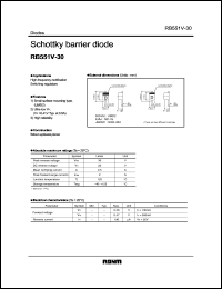 RB551V-30 datasheet: Schottky barrier diode RB551V-30