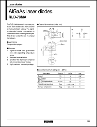 RLD-78MA datasheet: AlGaAs laser diode RLD-78MA