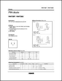 RN739F datasheet: PIN diode for VHF/UHF band variable attenuator and AGC RN739F