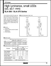 SLA-370MT datasheet: High luminance, small LED SLA-370MT