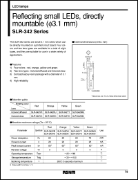 SLR-342DU datasheet: Reflecting small directly mountable LED (diffused orange) SLR-342DU