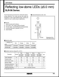 SLR-56VC datasheet: Reflecting low-dome (5 mm) LED (clear red) SLR-56VC