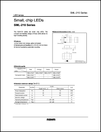 SML-210PT datasheet: Small chip LED (green) SML-210PT