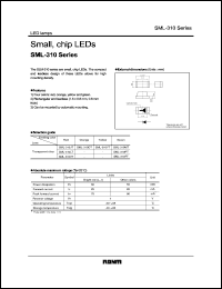 SML-310YT datasheet: Small chip LED (yellow) SML-310YT
