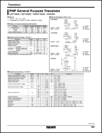 UMT3906 datasheet: PNP general purpose transistor UMT3906