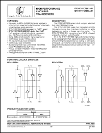 IDT54863BSOB datasheet: High-performance CMOS bus transceivers IDT54863BSOB